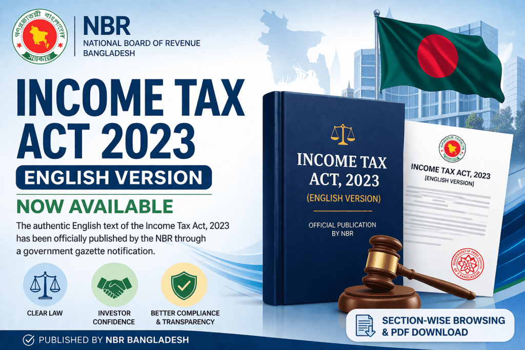 Income Tax Act 2023 (English Version) – Official NBR Publication & Download Guide
