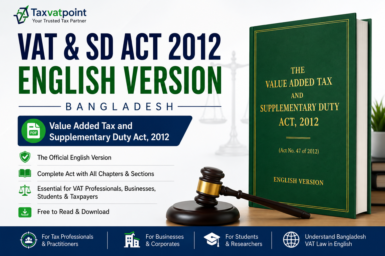 VAT and SD Act 2012 English Version Bangladesh