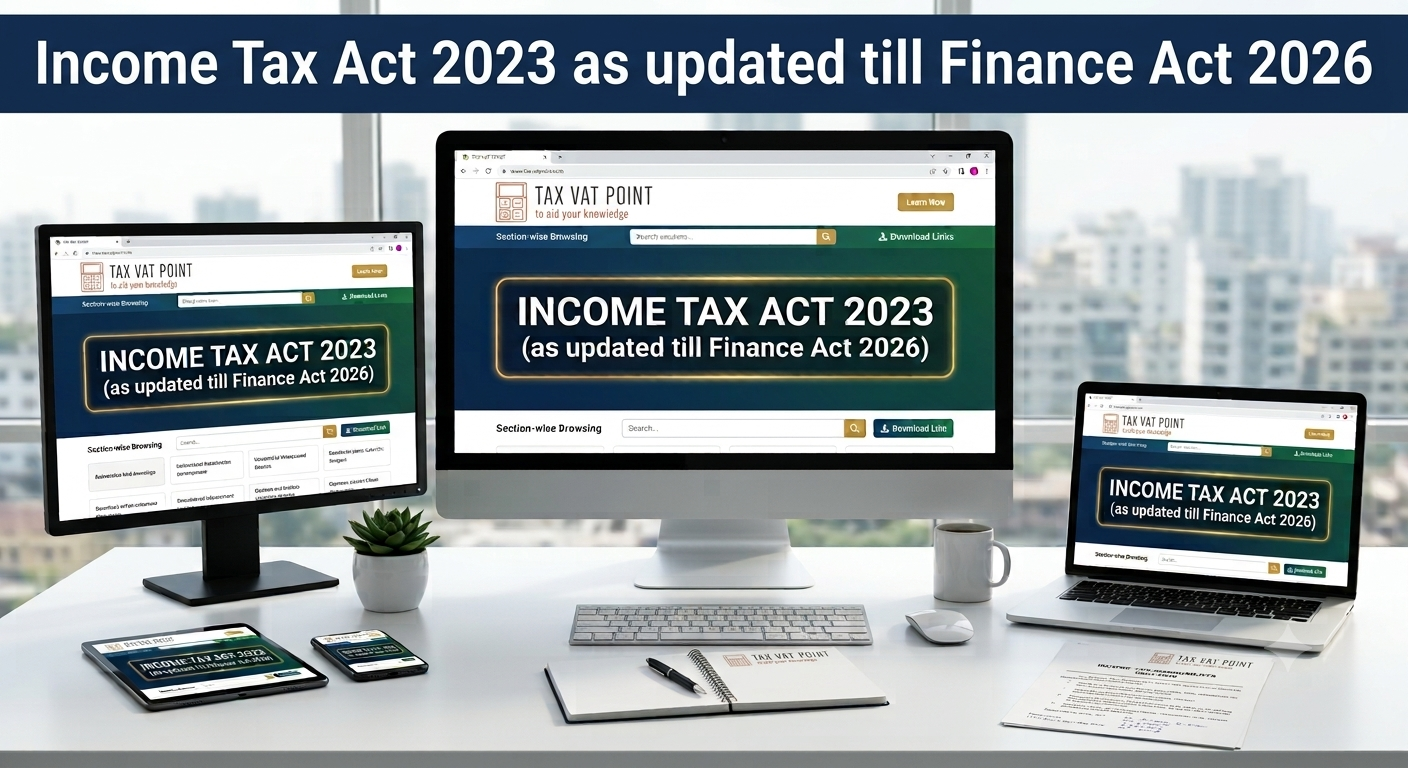 Income Tax Act 2023 as updated till Finance Act 2026