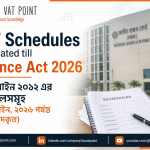 ভ্যাট আইন ২০১২ ভ্যাট তফসিলসমূহ VAT Schedules as updated til Finance Act 2026_TaxVATPoint